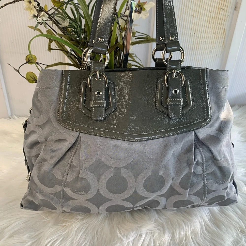 Coach Madison Sabrina Signature Satchel Bag